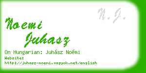 noemi juhasz business card